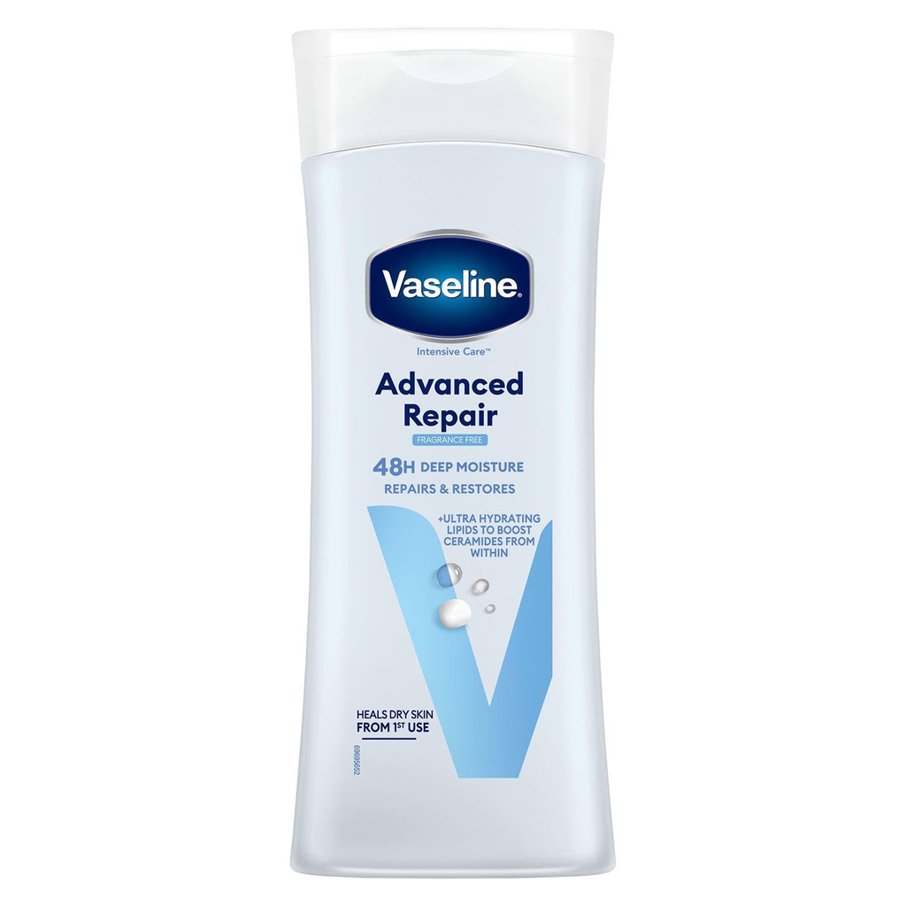 Vaseline Intensive Care Advanced Repair Fragrance Free Body Lotion (white)- 400ml