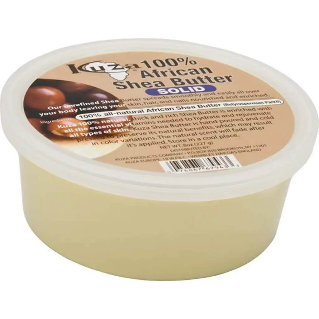 Kuza 100% African Shea Butter Solid White 226g
