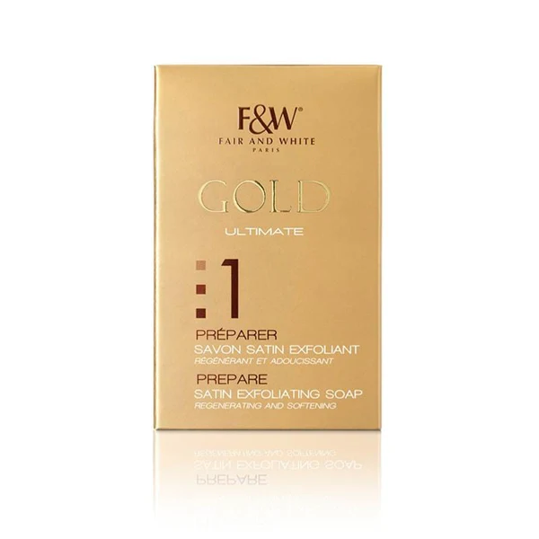 Fair & White Gold Ultimate Step 1 Prepare Satin Exfoliating Soap 200g