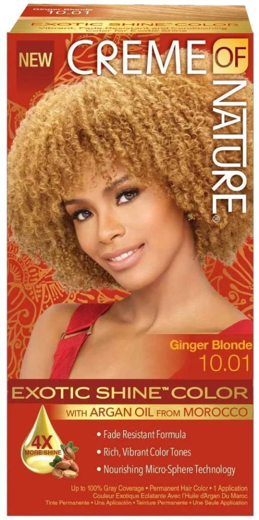 Creme Of Nature Argan Oil Exotic Shine Color Ginger Blonde 10.01