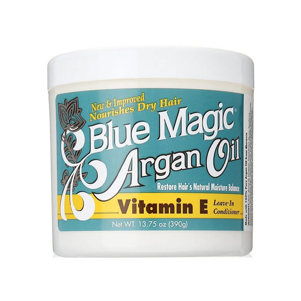 BLUE MAGIC Argan Oil w/Vitamin E Leave-In Conditioner (green) - 390g
