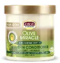 African Pride Olive Miracle Anti Breakage Leave In Conditioner Jar 15oz