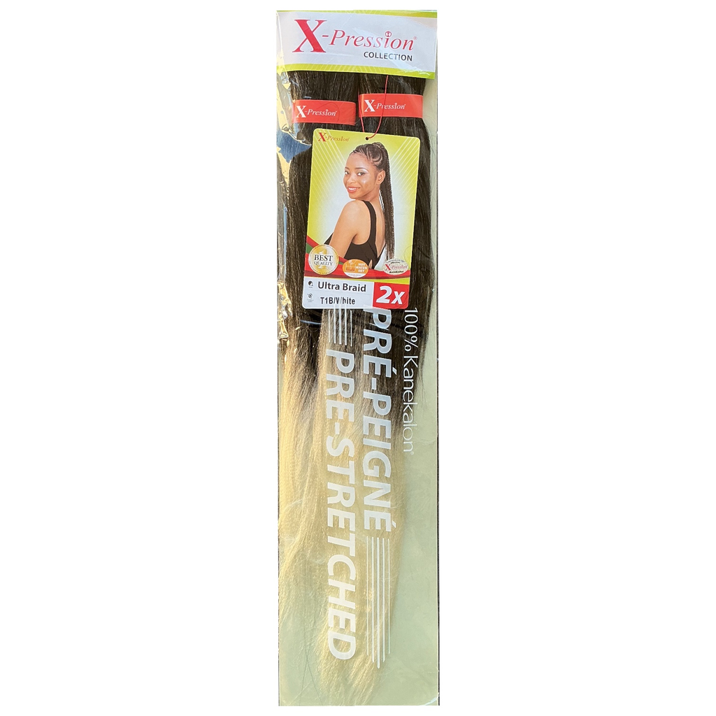 X-Pression Pre-Stretched 46" Col.T1B/White