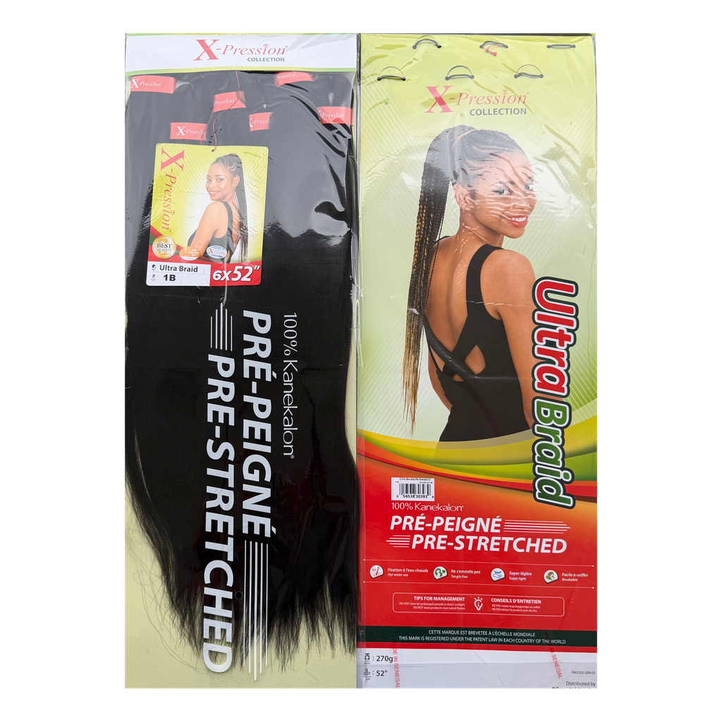 X-Pression Pre-Stretched 6x52" Col.1B