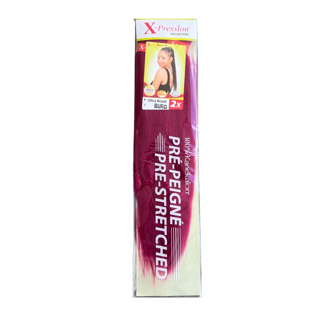 X-Pression Pre-Stretched 46" Col.Burg