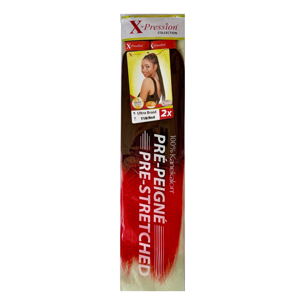 X-Pression Pre-Stretched 46" Col.T1B/RED