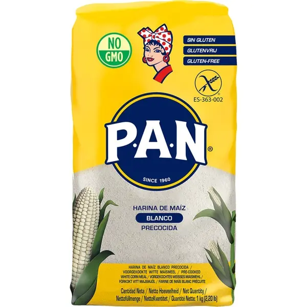 Harina Pan Blanco White Corn Flour 10x1kg