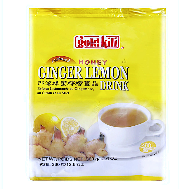 Gold Kili Instant Ginger Lemon Drink Yellow bag- 20x18g