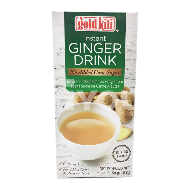 Gold Kili Instant Ginger Drink No Added Cane Sugar- 10x5g