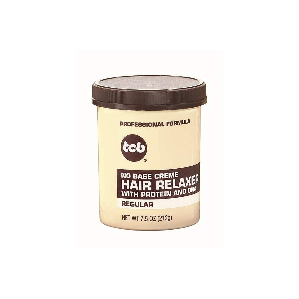 TCB No Base Creme Hair Relaxer Regular(small)- 7.5oz