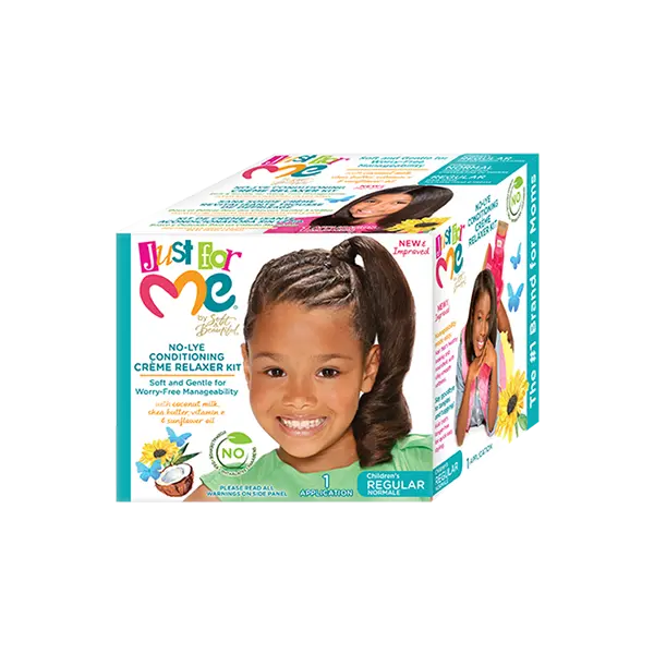 Just For Me No-Lye Conditioning Crème Relaxer Kit Regular