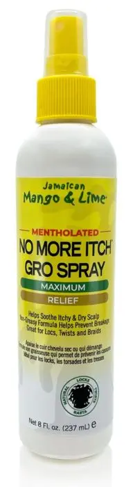 Jamaican Mango & Lime No More Itch Grow Spray 236ml (Maximum Relief)