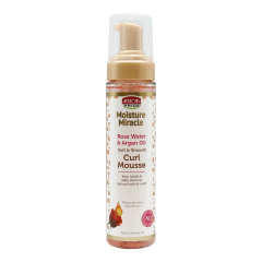 African Pride Moisture Miracle Rose Water & Argan Curl Mousse - 8.5oz