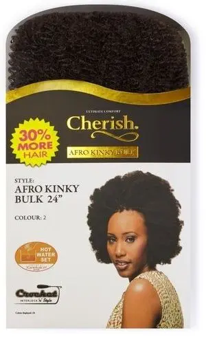 Cherish Bulk - Afro Kinky Bulk 24" 2