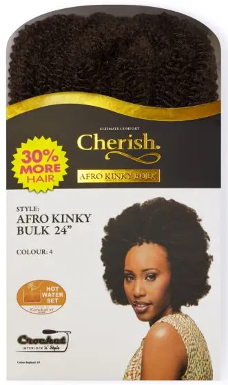 Cherish Bulk Afro Kinky Bulk 24" 4
