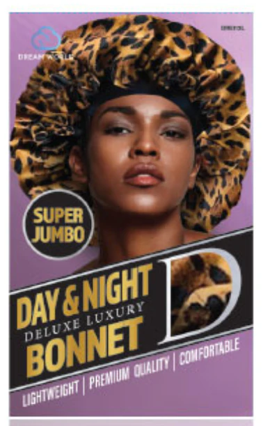 Dream World Day & Night Cap Jumbo Satin Leopard