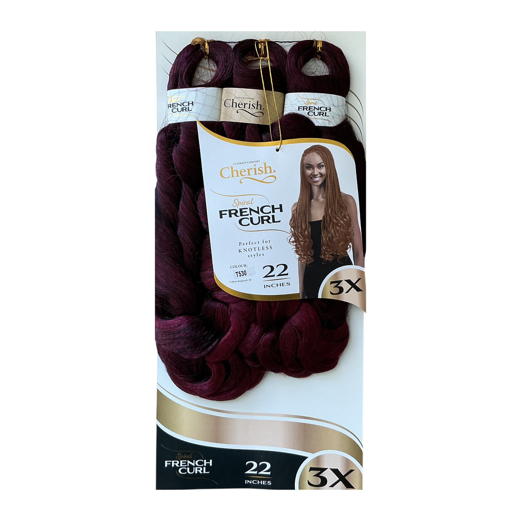 Cherish Bulk Spiral French Curl 22" Col.T530