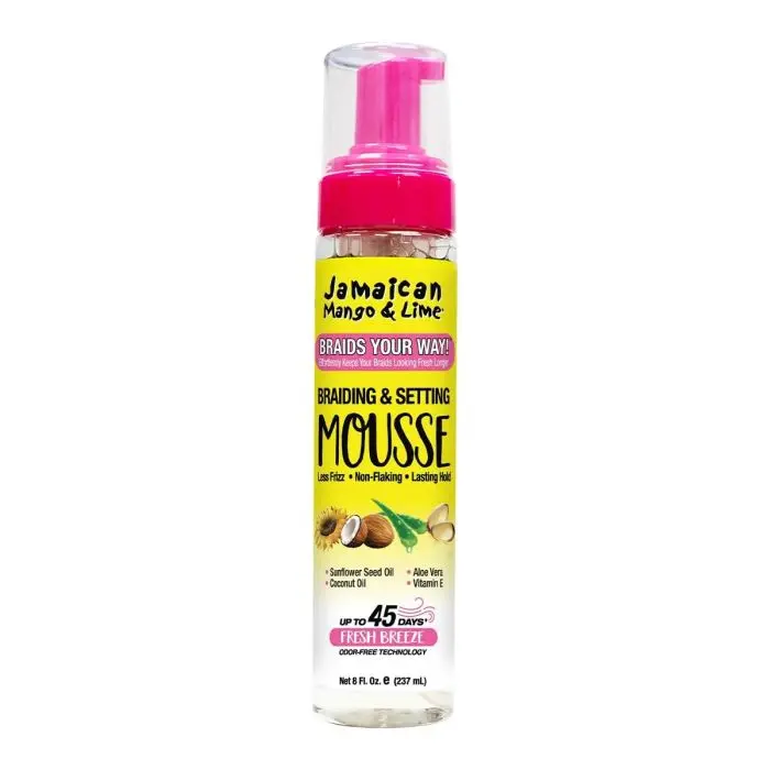 Jamaican Mango & Lime Braiding & Setting Mousse 237ml.