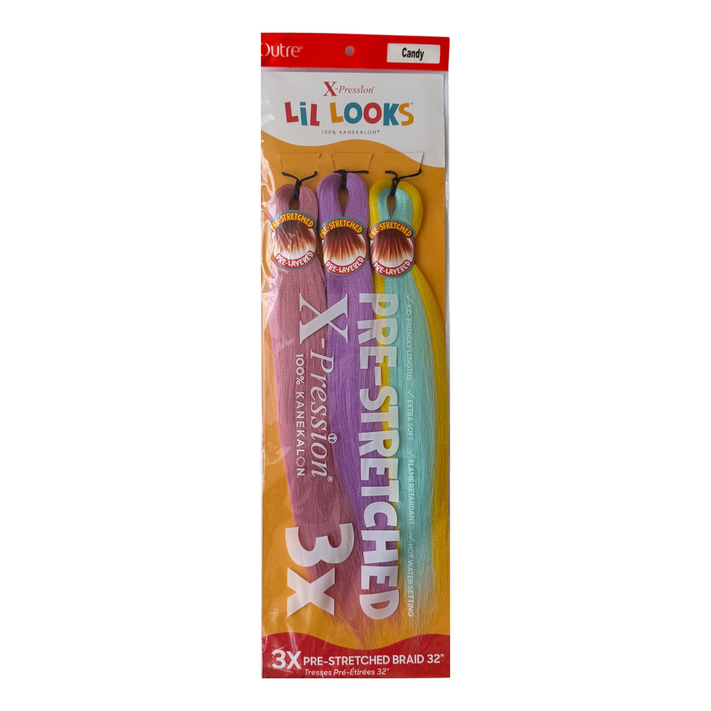 X-Pression Lil Looks - 3X Pre-Stretched 32" Col.Candy