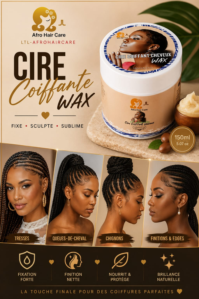 Afro Hair Care Cire Coiffant Cheveux 150ml