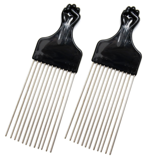[COM1265] Afro Steel Comb BDIL 12pc