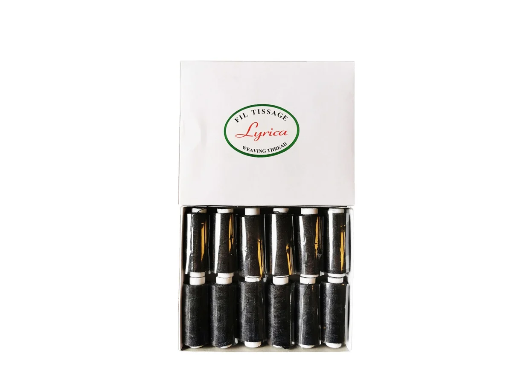 [WEA2279] Lyrica Weaving Thread Black Small 12 rolls