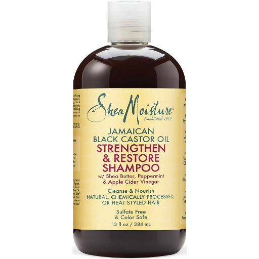 [SHE2100] Shea Moisture Jamaican Black Castor Oil Strengthen & Restore Shampoo- 384ml
