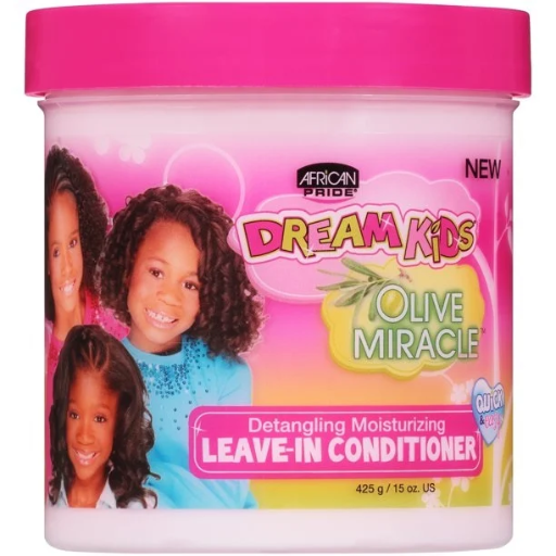 [AFR1041] African Pride Dream Kids Olive Miracle Leave-In Conditioner 15oz