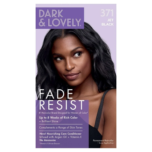 [DAR1342] Dark & Lovely Fade Resist Hair Color-371 JET BLACK