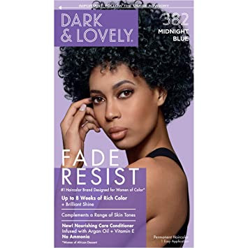 [DAR1348] Dark & Lovely Fade Resist Hair Color-382 MIDNIGHT BLUE