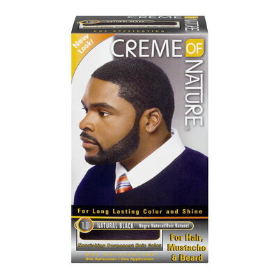 [CRE1303] CREME OF NATURE Hair/Beard Color MEN- 1.0 Natural BLACK