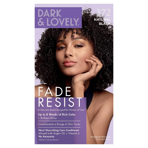 [DAR1341] Dark & Lovely Fade Resist Hair Color- 372 (natural Black)