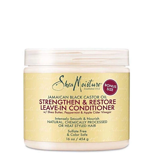 [SHE2099] Shea Moisture Jamaican Black Castor Oil Strengthen & Restore Leave-In Conditioner 454g