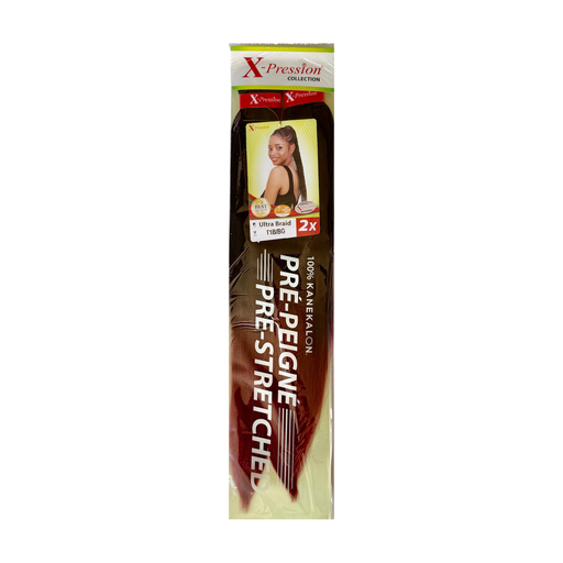 [X-P2329] X-Pression Pre-Stretched 46" Col.T1b/Burg