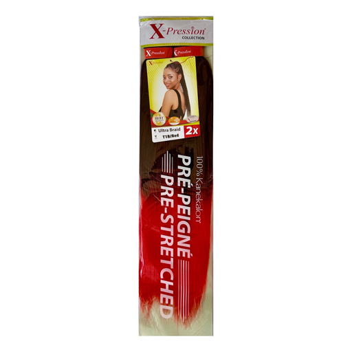 [X-P2334] X-Pression Pre-Stretched 46" Col.T1B/RED