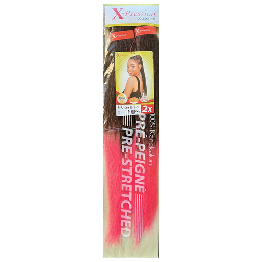 [X-P2336] X-Pression Pre-Stretched Two-Tone Col.T1B/Pink