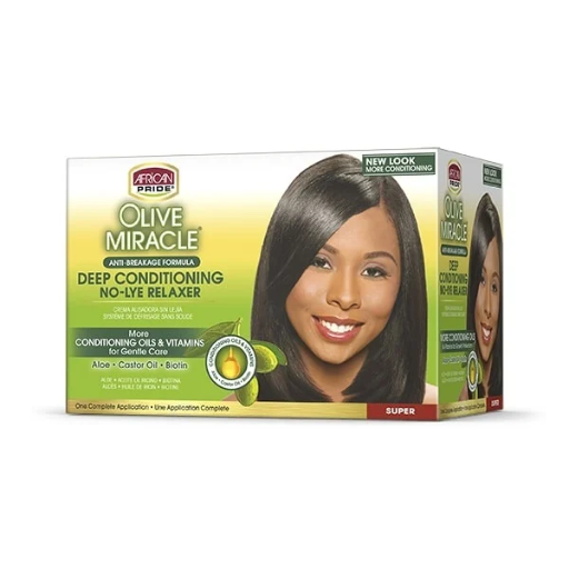 [AFR1062] African Pride Olive Miracle Deep Conditioning No-Lye Relaxer SUPER
