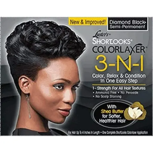 [LUS1718] Luster's Shortlooks Color Relaxer 3-n-1 Diamond Black