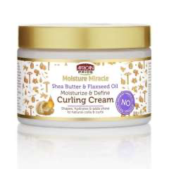 [AFR1056] African Pride - Moisture Miracle Shea Butter & Flaxseed Oil CURLING CREAM - 12oz