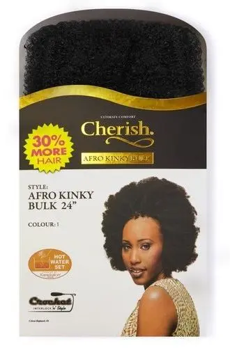[CHE2495] Cherish Bulk Afro Kinky Bulk 24" 1