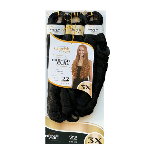 [CHE2498] Cherish Bulk Spiral French Curl 22" 1