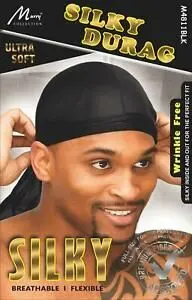 [MUR2505] Murry Silky Durag Black 12 Pack