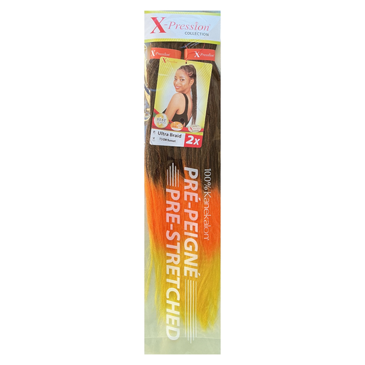 [X-P2512] X-Pression Braid Pre-Stretched OM Col.Sunset