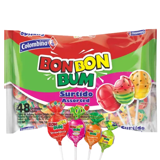 [COL2520] Colombiana Bon Bon Bum Surtido 48x20G