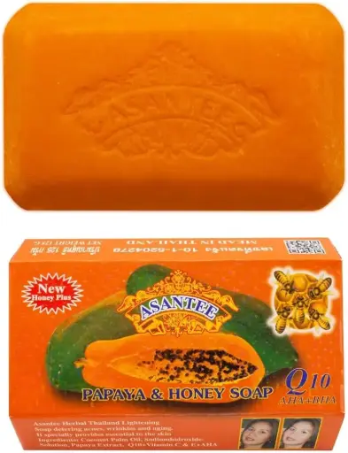 [ASA2551] Asantee Papaya & Honey Soap 125g
