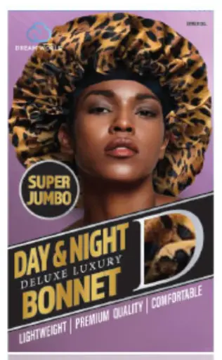 [DRE2556] Dream World Day & Night Cap Jumbo Satin Leopard