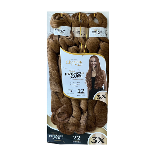[CHE2648] Cherish Bulk Spiral French Curl 22" Col.27