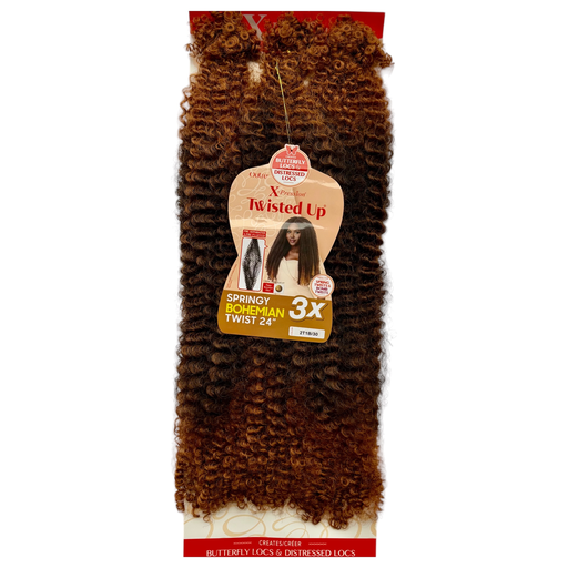 [OUT2710] X-Pression Twisted Up - Springy Bohemian Twist 24" Col.2T1B/30