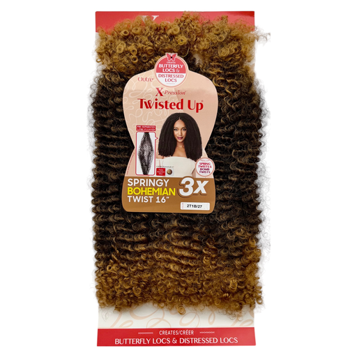 [OUT2712] Outre Twisted Up - Springy Bohemian Twist 16" Col.2T1B/27