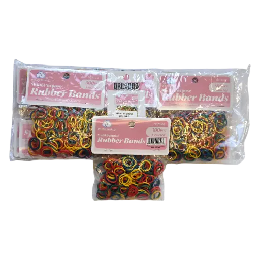 [DRE2730] Dream World Elastic Rubber Bands Assorted Colours 12pk